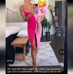 Two Tone Split Hem Cami Dress *NWOT* size Medium / 6